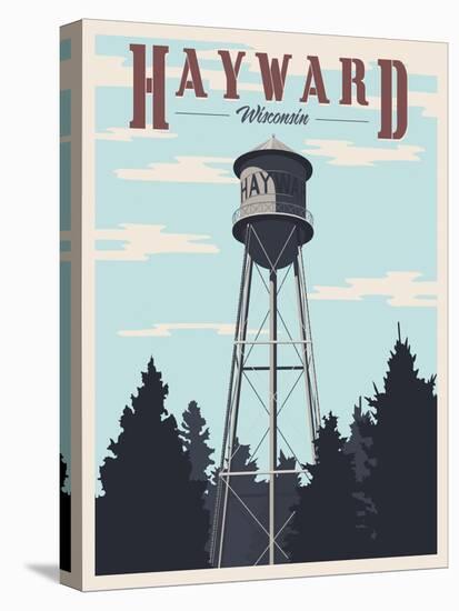 Hayward Water Tower-Steve Thomas-Stretched Canvas