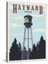 Hayward Water Tower-Steve Thomas-Stretched Canvas