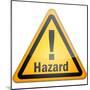 Hazard Sign-mindscanner-Mounted Art Print