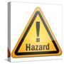 Hazard Sign-mindscanner-Stretched Canvas