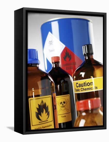 Hazardous Chemicals-Tek Image-Framed Stretched Canvas