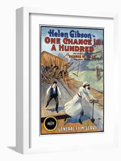 Hazards Of Helen - 1915-null-Framed Giclee Print