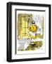 Hazel Cartoon-Ted Key-Framed Giclee Print