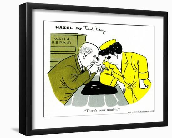 Hazel Cartoon-Ted Key-Framed Giclee Print