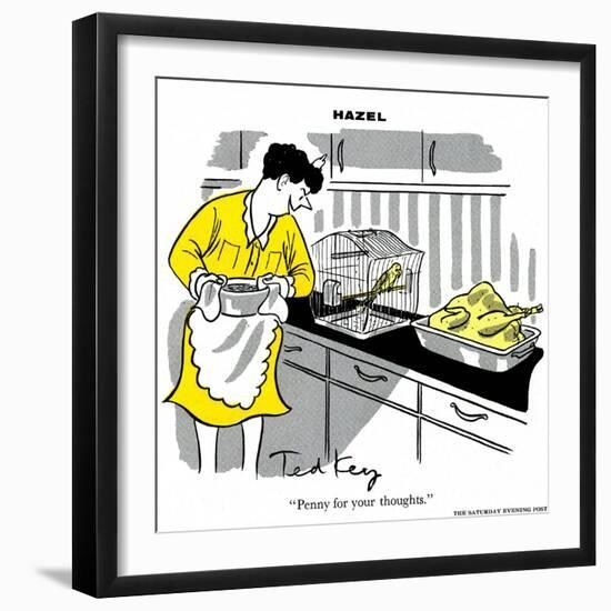 Hazel Cartoon-Ted Key-Framed Giclee Print