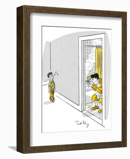 Hazel Cartoon-Ted Key-Framed Giclee Print