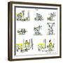 Hazel Cartoon-Ted Key-Framed Giclee Print