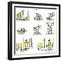 Hazel Cartoon-Ted Key-Framed Giclee Print