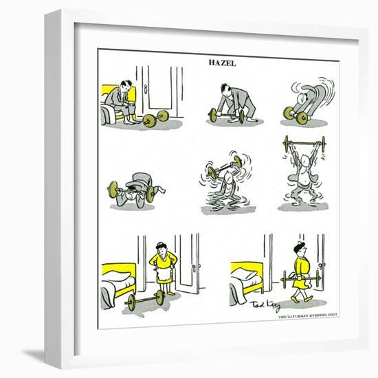 Hazel Cartoon-Ted Key-Framed Giclee Print