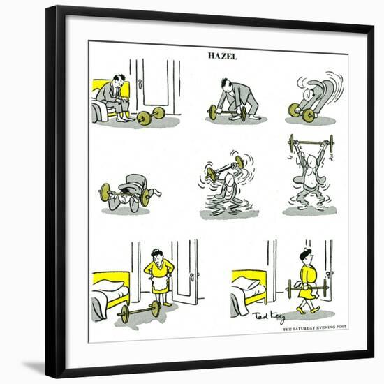 Hazel Cartoon-Ted Key-Framed Giclee Print