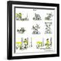 Hazel Cartoon-Ted Key-Framed Giclee Print