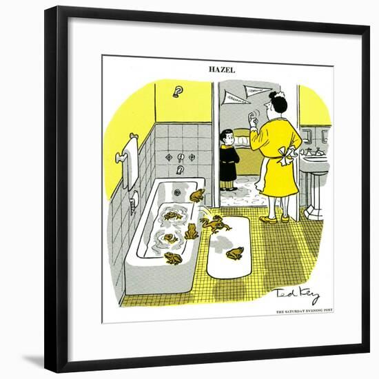 Hazel Cartoon-Ted Key-Framed Giclee Print