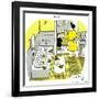 Hazel Cartoon-Ted Key-Framed Giclee Print