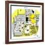 Hazel Cartoon-Ted Key-Framed Giclee Print