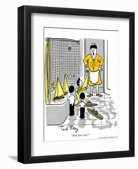 Hazel Cartoon-Ted Key-Framed Giclee Print