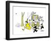 Hazel Cartoon-Ted Key-Framed Giclee Print