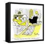 Hazel Cartoon-Ted Key-Framed Stretched Canvas