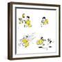 Hazel Cartoon-Ted Key-Framed Giclee Print