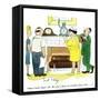 Hazel Cartoon-Ted Key-Framed Stretched Canvas