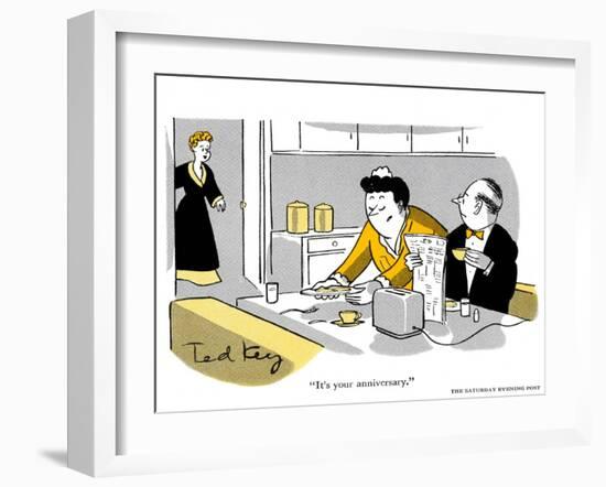 Hazel Cartoon-Ted Key-Framed Giclee Print