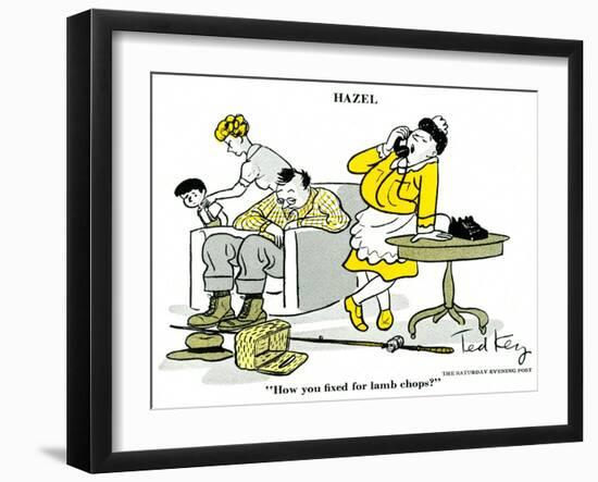 Hazel Cartoon-Ted Key-Framed Giclee Print