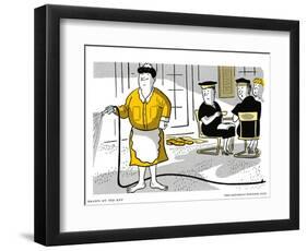 Hazel Cartoon-Ted Key-Framed Premium Giclee Print