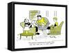 Hazel Cartoon-Ted Key-Framed Stretched Canvas