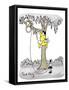 Hazel Cartoon-Ted Key-Framed Stretched Canvas