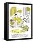 Hazel Cartoon-Ted Key-Framed Stretched Canvas