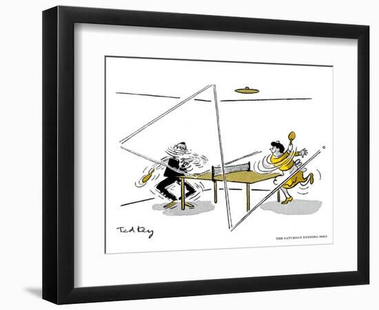 Hazel Cartoon-Ted Key-Framed Premium Giclee Print