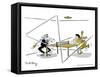 Hazel Cartoon-Ted Key-Framed Stretched Canvas