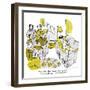 Hazel Cartoon-Ted Key-Framed Giclee Print