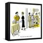 Hazel Cartoon-Ted Key-Framed Stretched Canvas