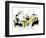 Hazel Cartoon-Ted Key-Framed Premium Giclee Print