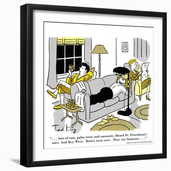 Hazel Cartoon-Ted Key-Framed Giclee Print