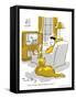 Hazel Cartoon-Ted Key-Framed Stretched Canvas