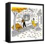 Hazel Cartoon-Ted Key-Framed Stretched Canvas