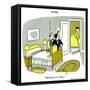 Hazel Cartoon-Ted Key-Framed Stretched Canvas