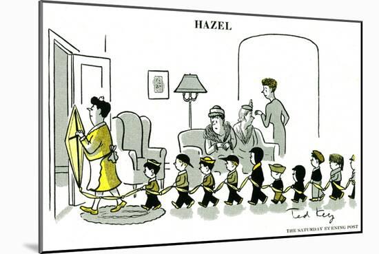 Hazel Cartoon-Ted Key-Mounted Giclee Print