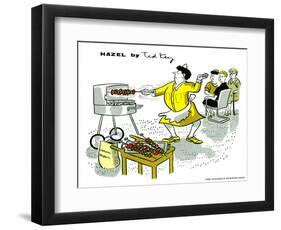 Hazel Cartoon-Ted Key-Framed Premium Giclee Print