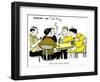 Hazel Cartoon-Ted Key-Framed Premium Giclee Print