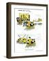 Hazel Cartoon-Ted Key-Framed Giclee Print