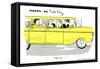 Hazel Cartoon-Ted Key-Framed Stretched Canvas