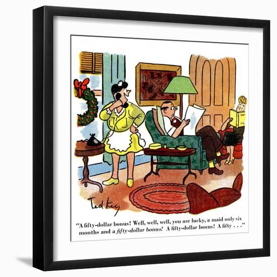 Hazel Cartoon-Ted Key-Framed Giclee Print