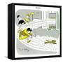 Hazel Cartoon-Ted Key-Framed Stretched Canvas