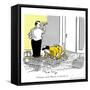 Hazel Cartoon-Ted Key-Framed Stretched Canvas