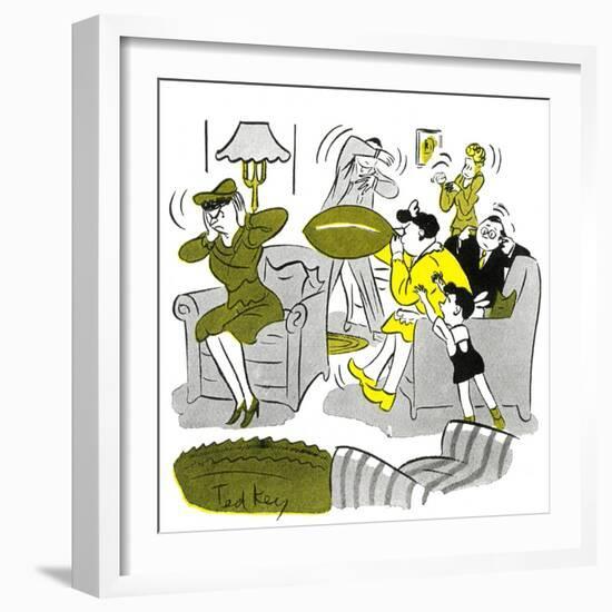 Hazel Cartoon-Ted Key-Framed Giclee Print