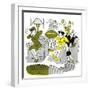 Hazel Cartoon-Ted Key-Framed Giclee Print