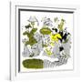 Hazel Cartoon-Ted Key-Framed Giclee Print