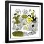 Hazel Cartoon-Ted Key-Framed Giclee Print